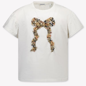 Burberry Roxy Bow Kinder Chicas Camiseta adentro Blanco Roto