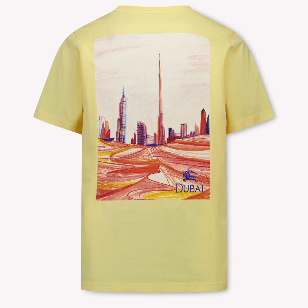 Burberry CEDAR Kids Unisex T-Shirt In Yellow