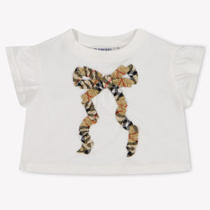 Burberry Roxy Arco Bebé Chicas Camiseta adentro Blanco Roto
