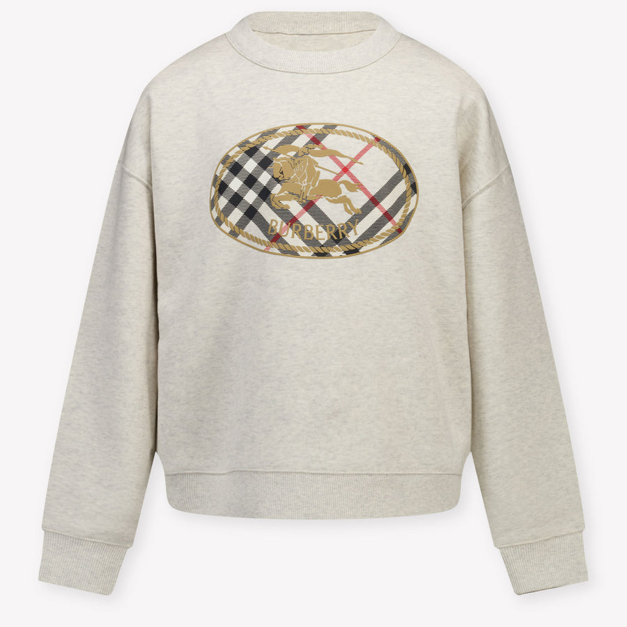 Burberry Île Kinder Unisexe Pull en blanc cassé