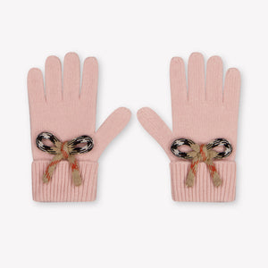 Burberry Bonnie Kinder Chicas guantes en Rosa claro