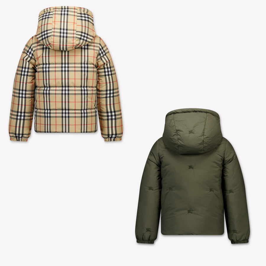 Burberry Jesse Kinder Jongens Winterjas In Donker Groen