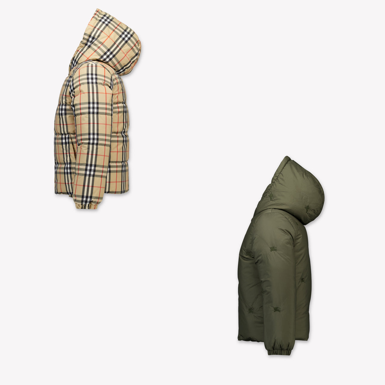Burberry Jesse Kinder Jongens Winterjas In Donker Groen