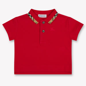 Burberry JOHANE Baby Boys Polo In Red