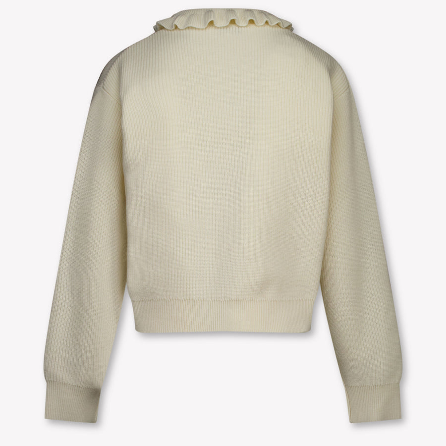 Burberry Rothwell Kinder Ragazze Cardigan dentro Off White