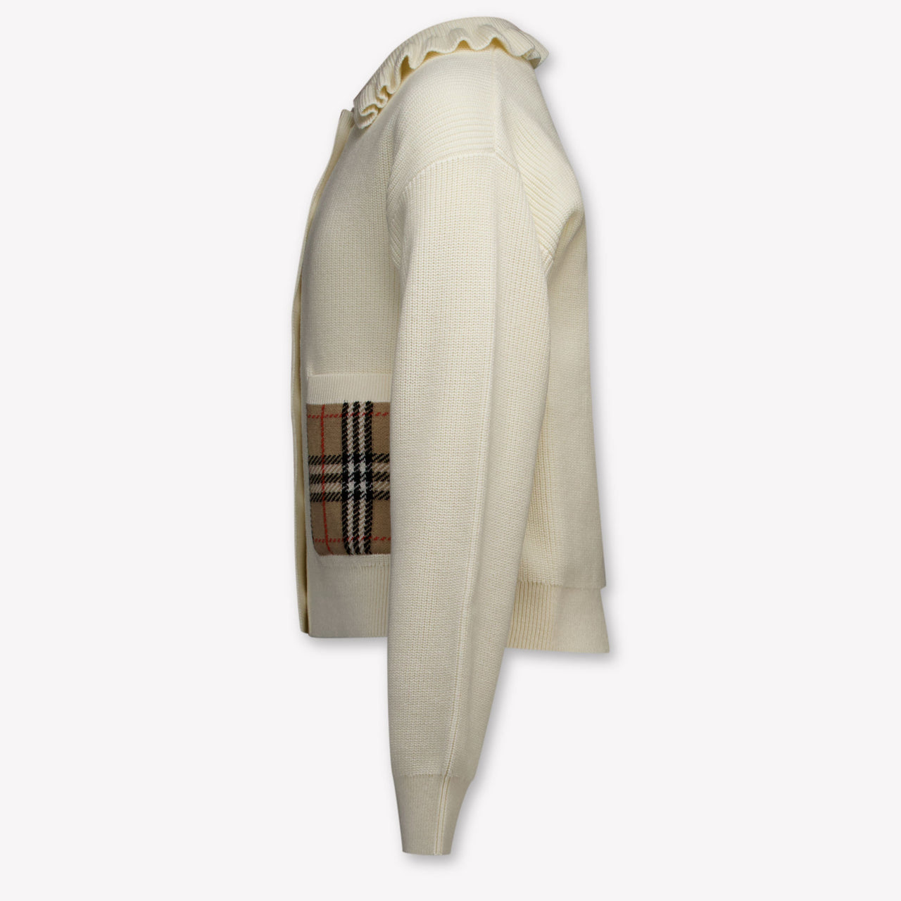 Burberry Rothwell Kinder Ragazze Cardigan dentro Off White