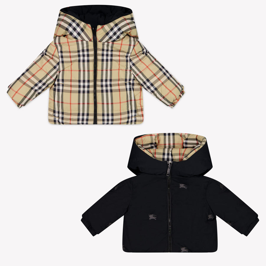 Burberry Jesse Baby Unisex Winterjas In Zwart