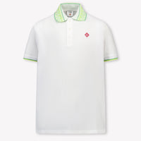 CASABLANCAEnfants Garçons Polo En Blanc