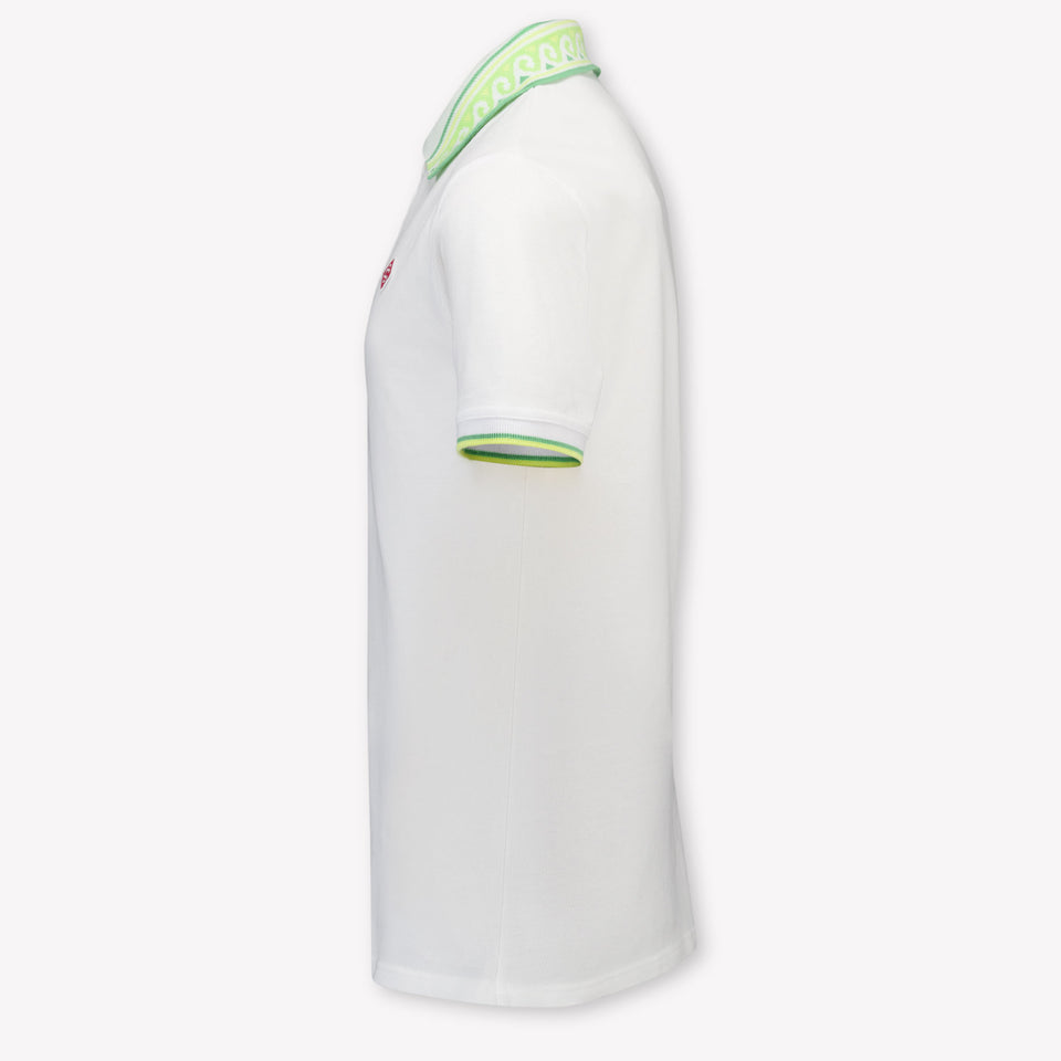 Casablanca Kinder Jongens Polo In Wit