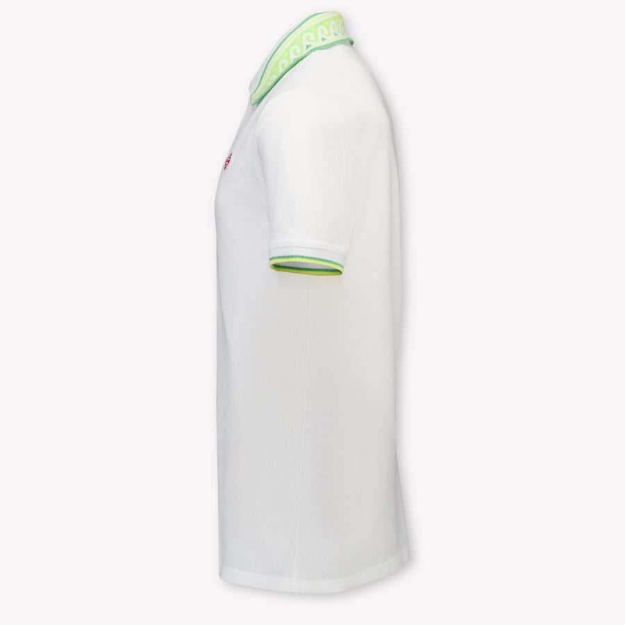 CASABLANCAEnfants Garçons Polo En Blanc