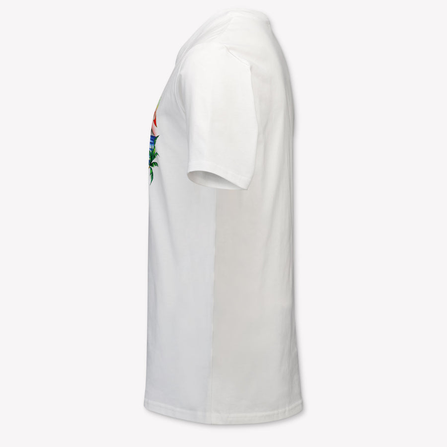 Casablanca Kinder Jongens T-Shirt In Wit