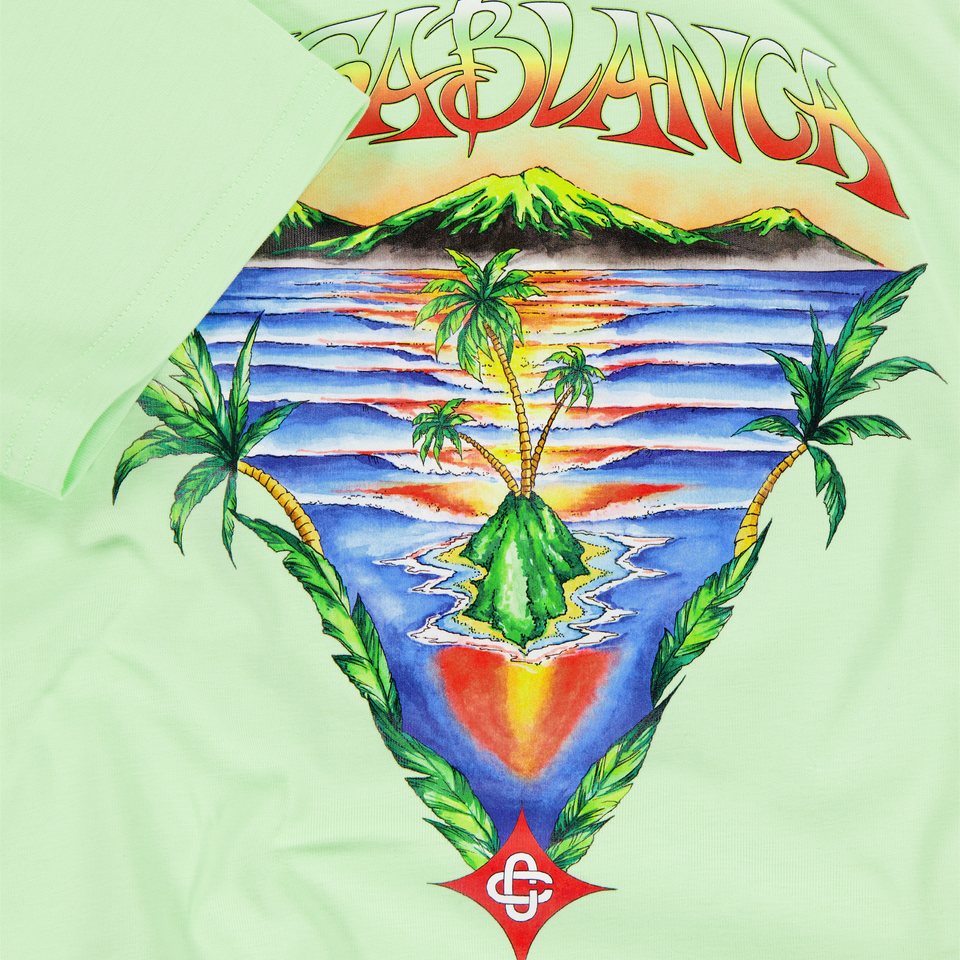 CASABLANCAEnfants Garçons T-shirt dans Menthe