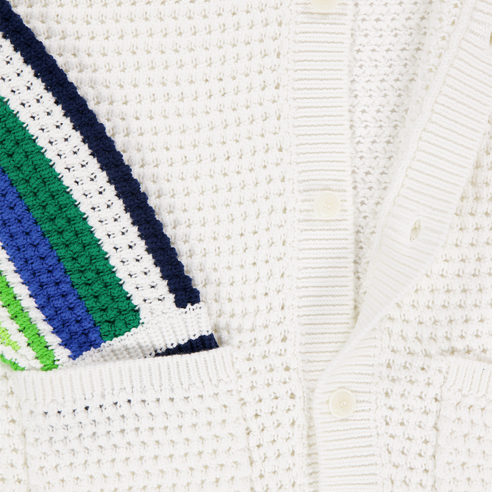 CASABLANCA Bambini Ragazzi Cardigan dentro Bianco