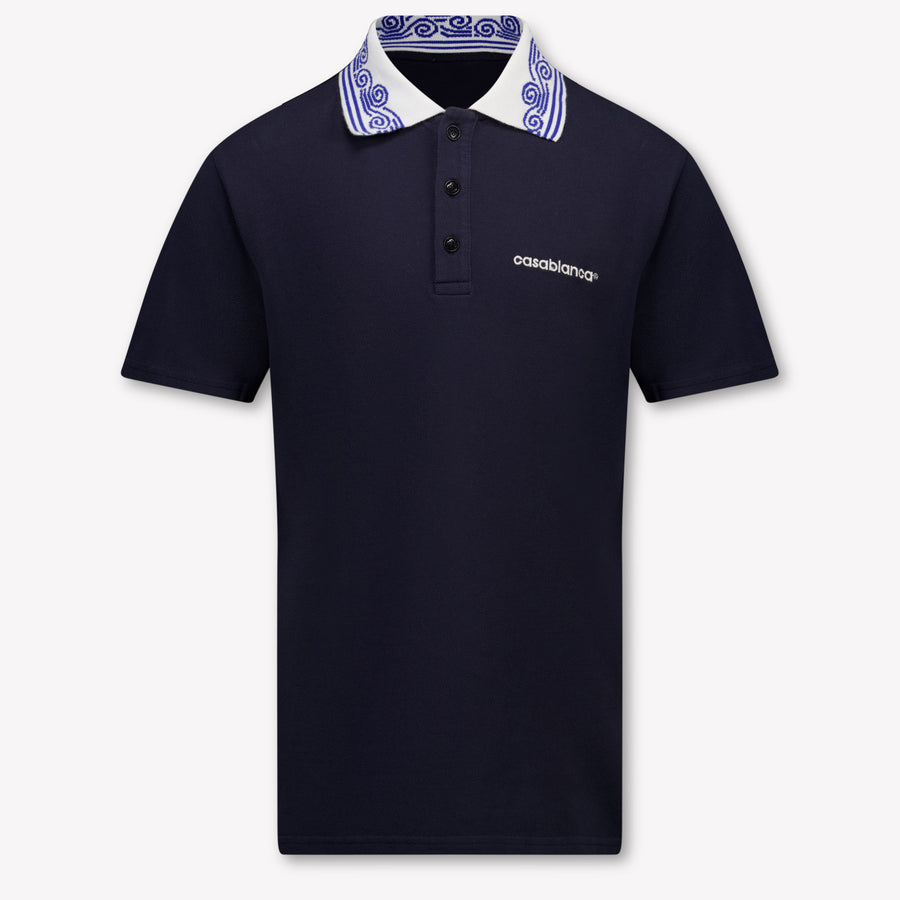 CASABLANCA Bambini Unisex Polo In Navy