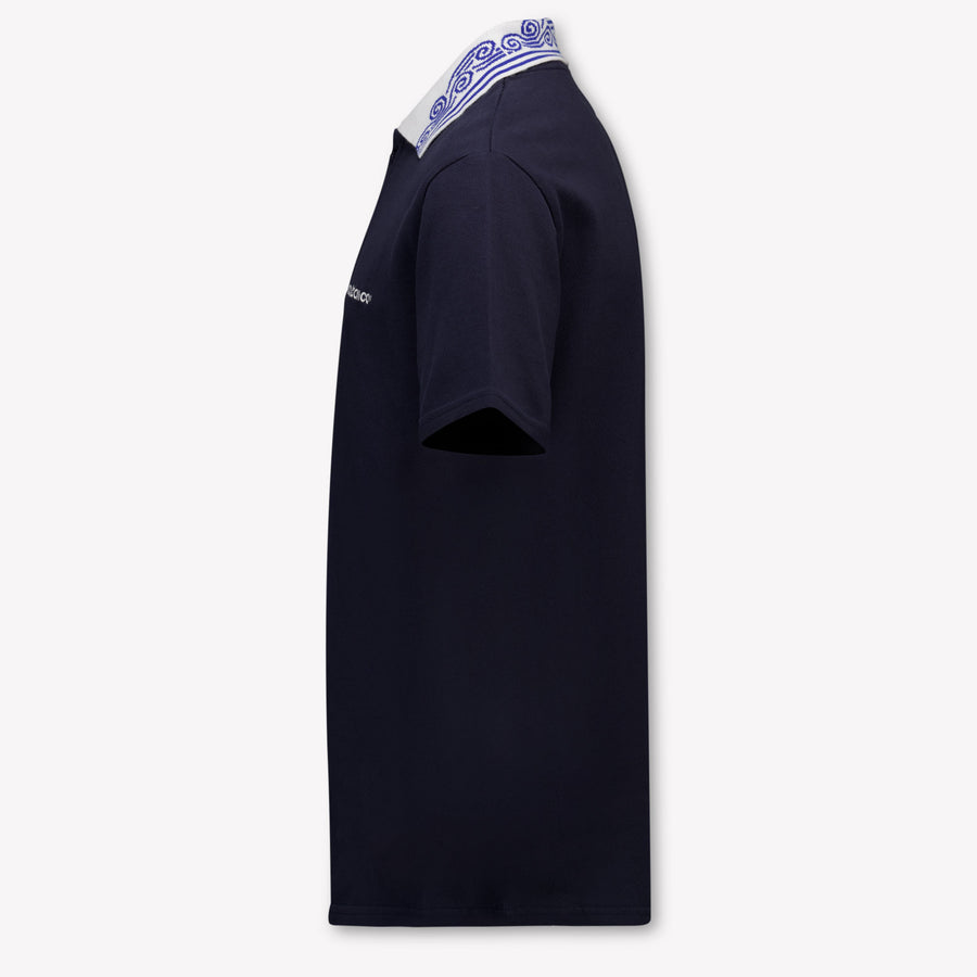 CASABLANCA Bambini Unisex Polo In Navy