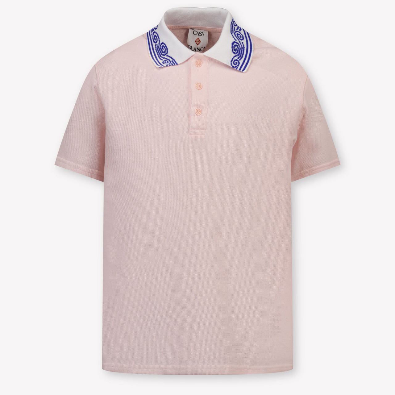 CASABLANCA Kinder Unisex-Poloshirt Hellrosa