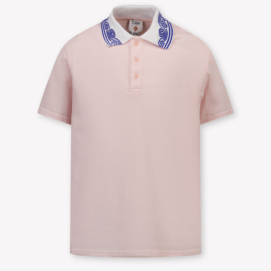 CASABLANCA Kinder Unisex-Poloshirt Hellrosa