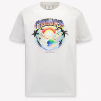 Casablanca Kinder Jongens T-Shirt In Wit