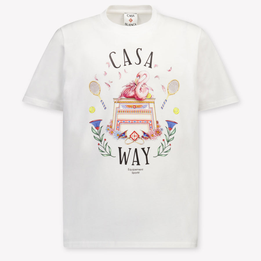 Casablanca Unisex Kinder T-Shirt in Weiß