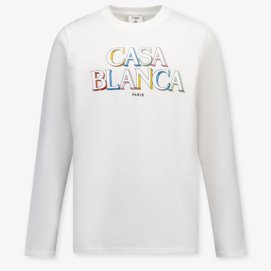 Casablanca Unisex Kinder T-Shirt in Weiß