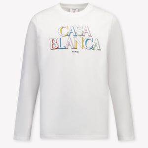 CASABLANCANiños Unisex Camiseta adentro Blanco