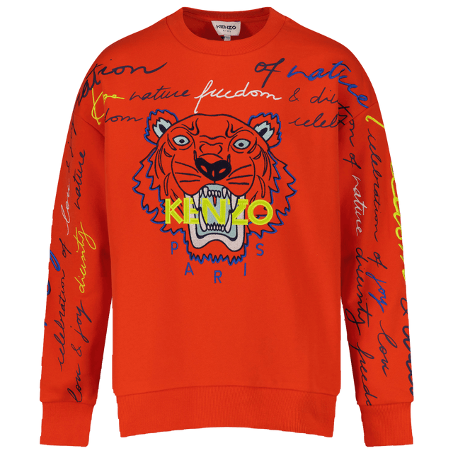 Kenzo kids Kinder Jongens Trui Oranje 4Y