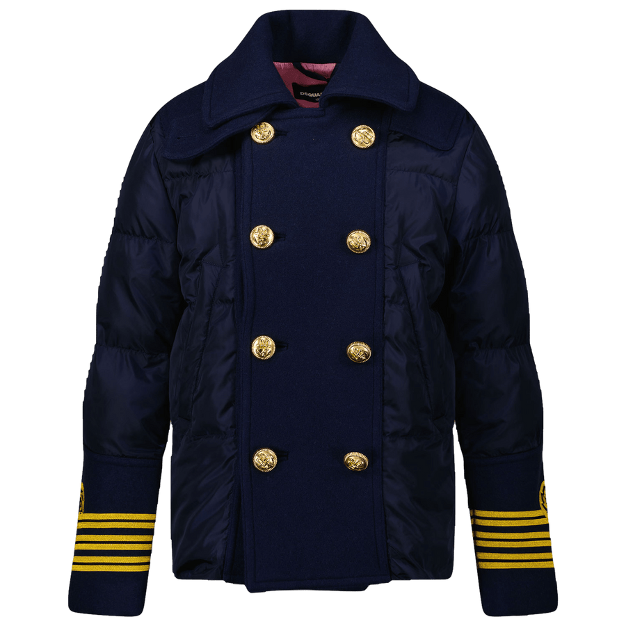 Dsquared2 Kinder Meisjes Winterjas Navy