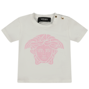 T-shirt di Versace Baby Girls Bianco