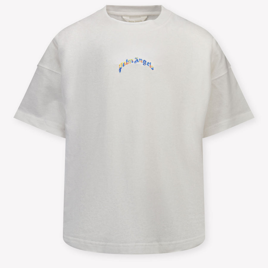 Palm Angels Unisex Kinder T-Shirt in Weiß