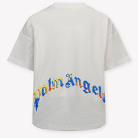 Palm Angels Kinder Unisex T-Shirt In Weiß