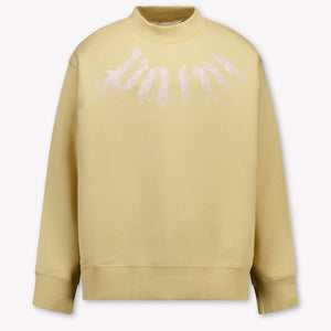 Palm Angels Enfants Filles Pull en Beige