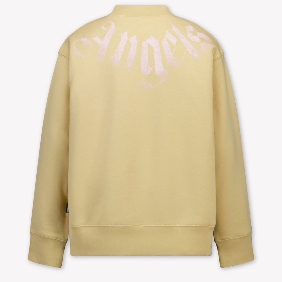 Palm Angels Enfants Filles Pull en Beige