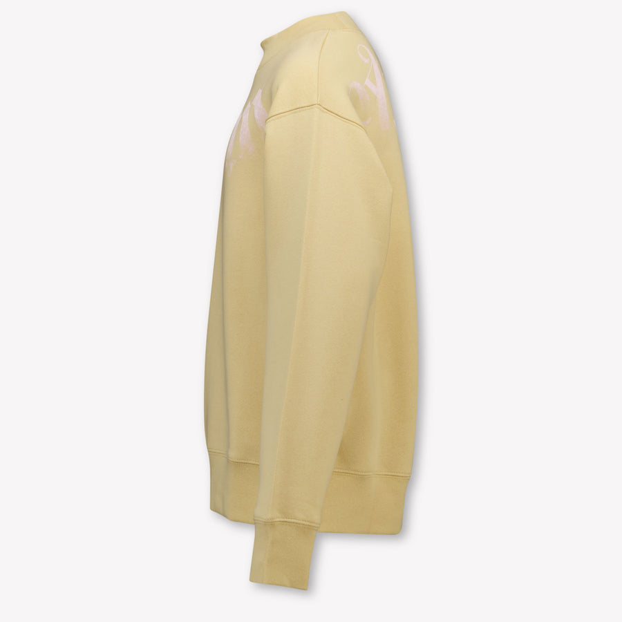 Palm Angels Enfants Filles Pull en Beige