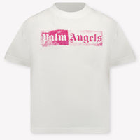 Palm Angels niños Chicas Camiseta adentro Blanco