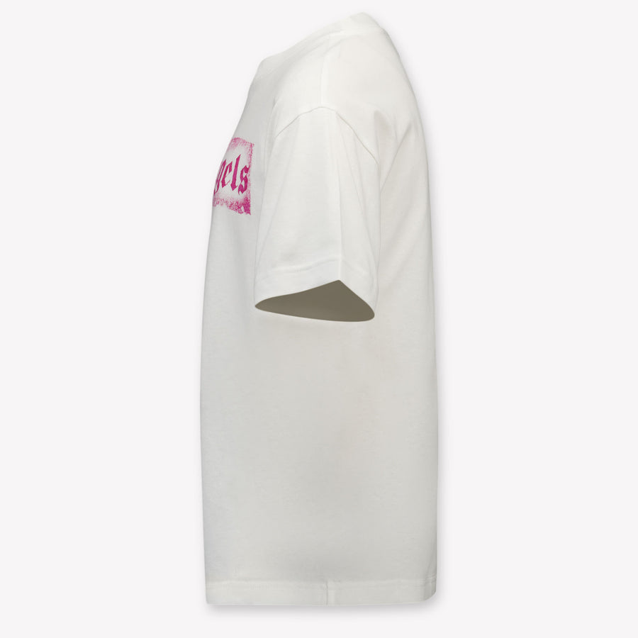 Palm Angels niños Chicas Camiseta adentro Blanco