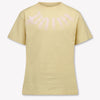 Palm Angels Kinder Mädchen T-Shirt In Beige