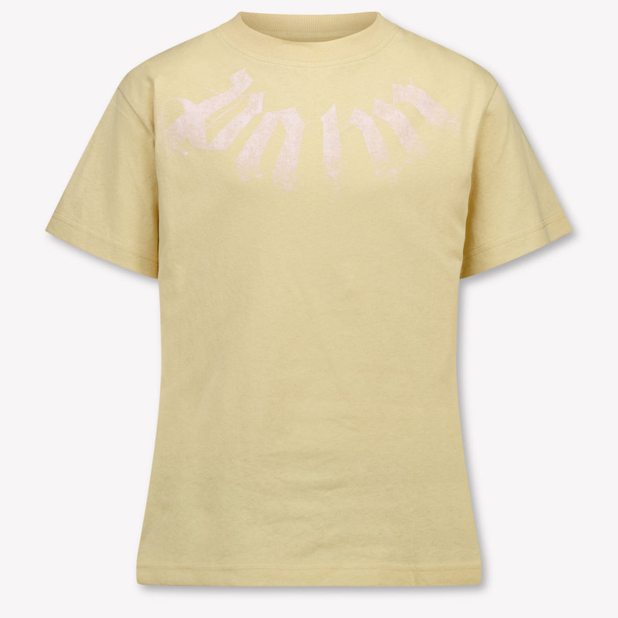Palm Angels Kinder Mädchen T-Shirt In Beige