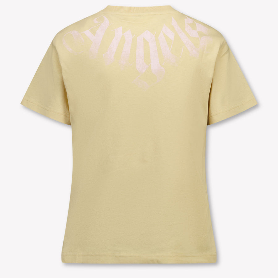 Palm Angels Kinder Mädchen T-Shirt In Beige