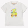 Palm Angels bebe Chicos Camiseta adentro Blanco Roto