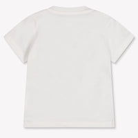 Palm Angels Bébé Garçons T-shirt en blanc cassé