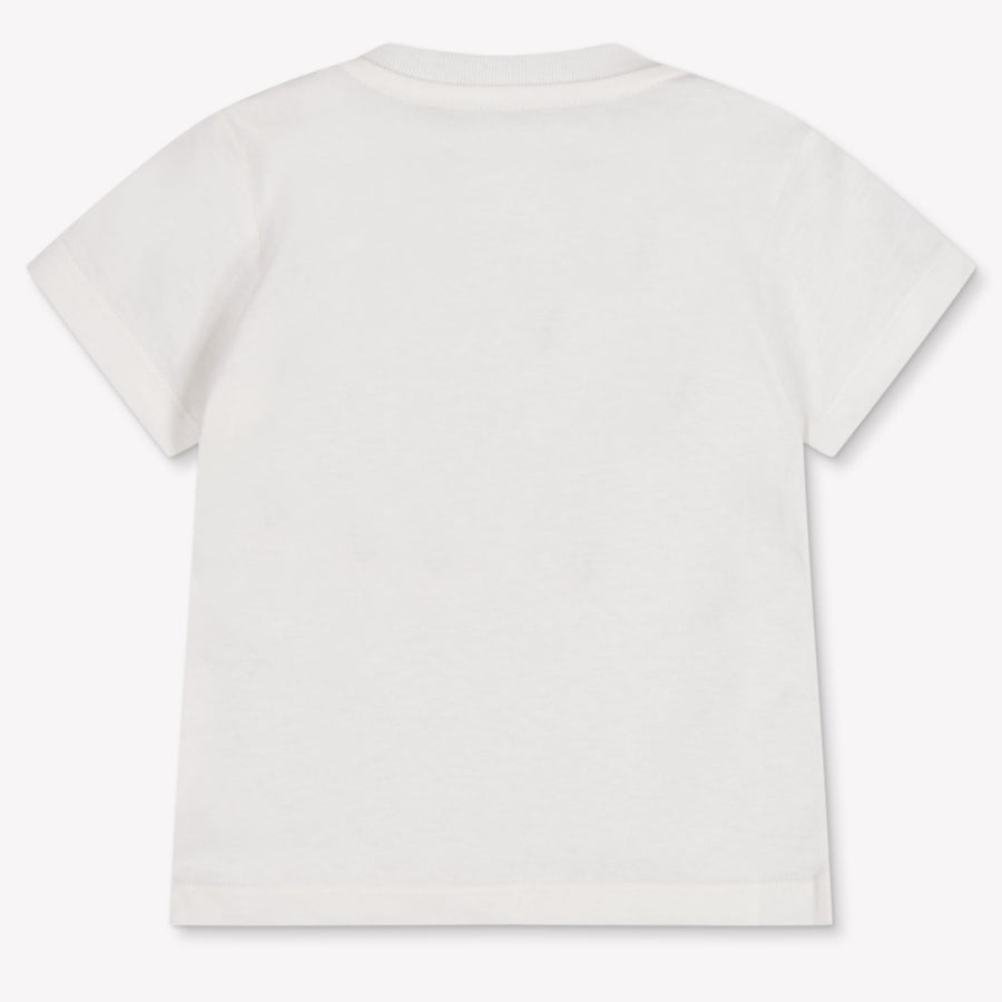 Palm Angels Bébé Garçons T-shirt en blanc cassé