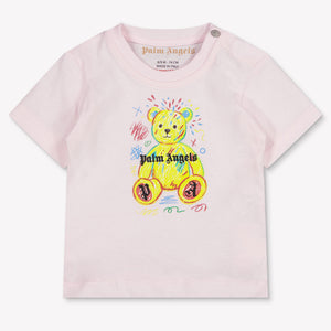 Palm Angels bebe Chicas Camiseta adentro Rosa claro