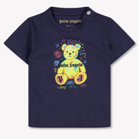 Palm Angels bebe Chicos Camiseta adentro Navy