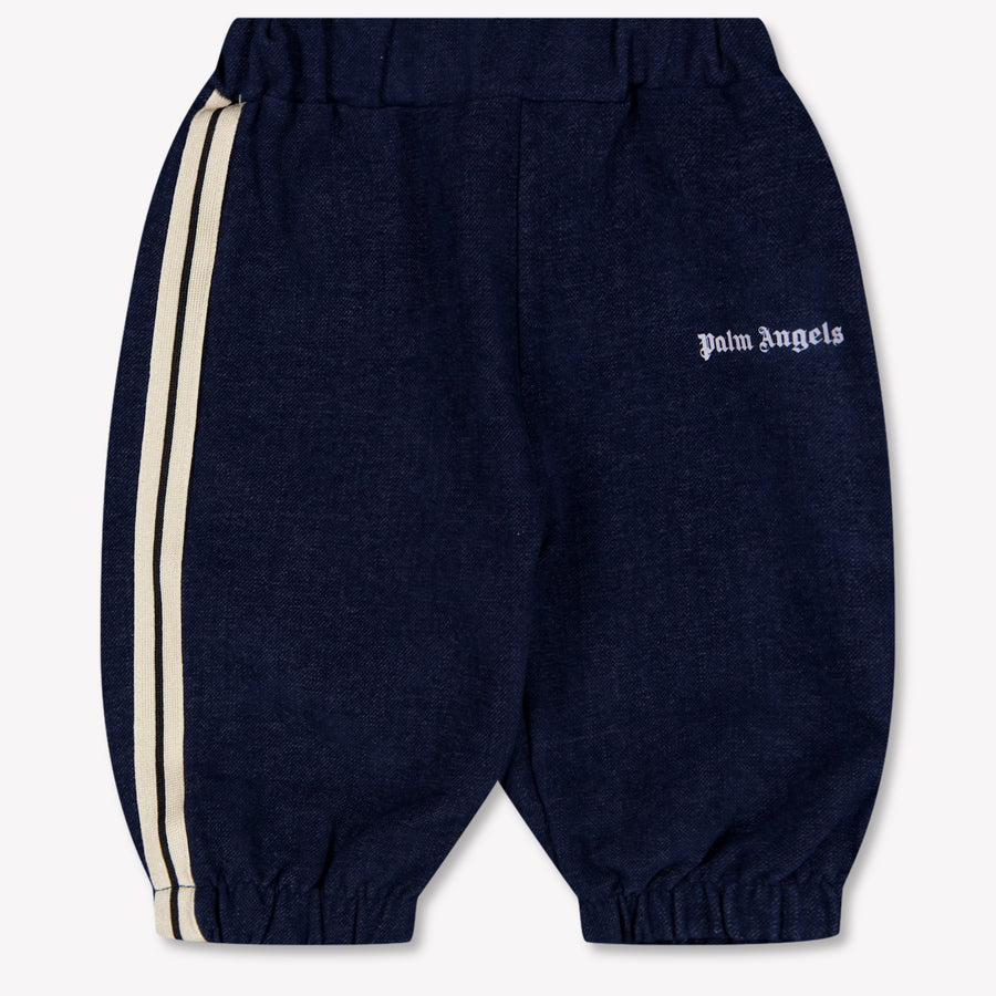 Palm Angels Baby Boys Pants In Navy