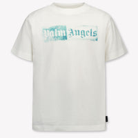 Palm Angels Kinder Unisex T-Shirt In Weiß