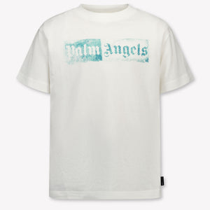 Palm Angels Kinder Unisex T-Shirt In Weiß