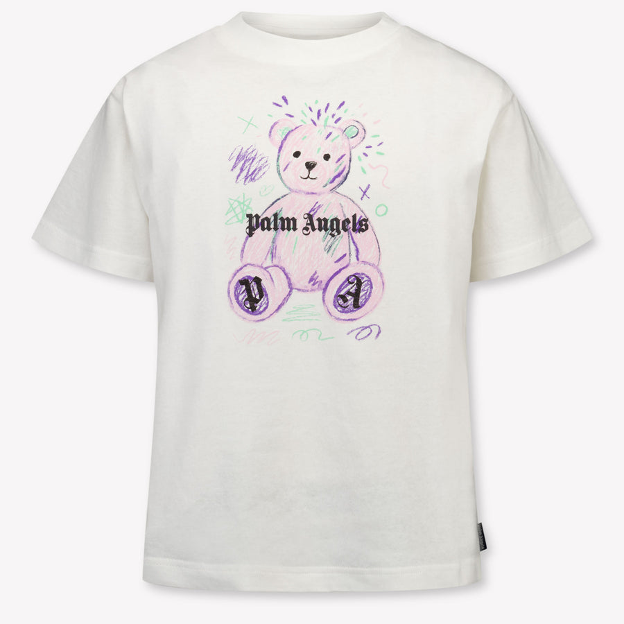 Palm Angels niños Chicas Camiseta adentro Blanco