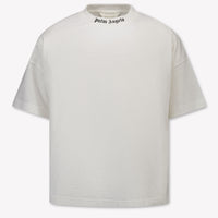 Palm Angels Kinder Jungen T-Shirt In Weiß