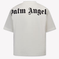 Palm Angels Kinder Jungen T-Shirt In Weiß
