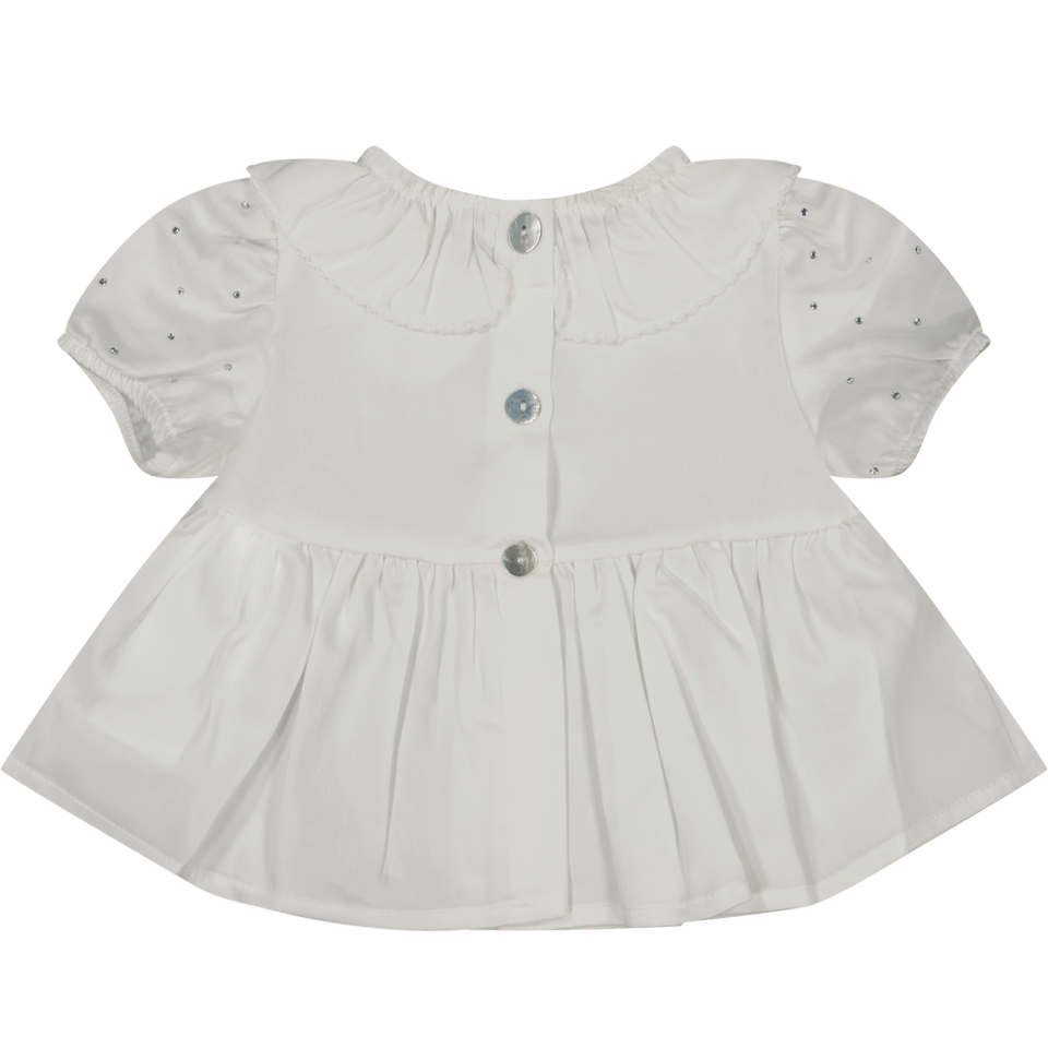 MonnaLisa Baby Meisjes Set Off White